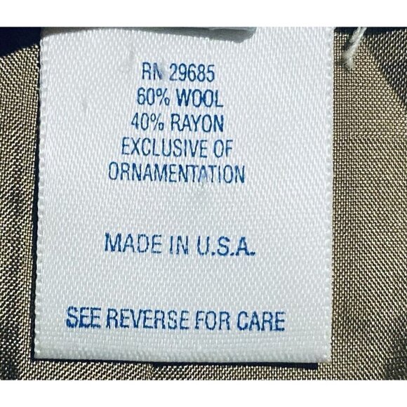 Pendleton Blazer Womens 14 Houndstooth Faux Suede Button Up Academia Preppy - Picture 6 of 7